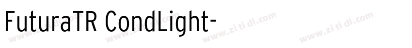 FuturaTR CondLight字体转换